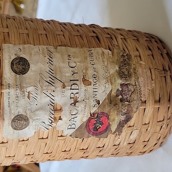 Large Vintage Demijohn Bacardi Rum - Picture 2 of 10